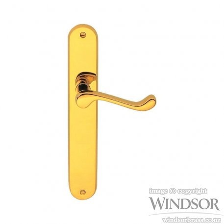 Windsor Brass Italian Ascot Lever Longplate 8048 & 8049