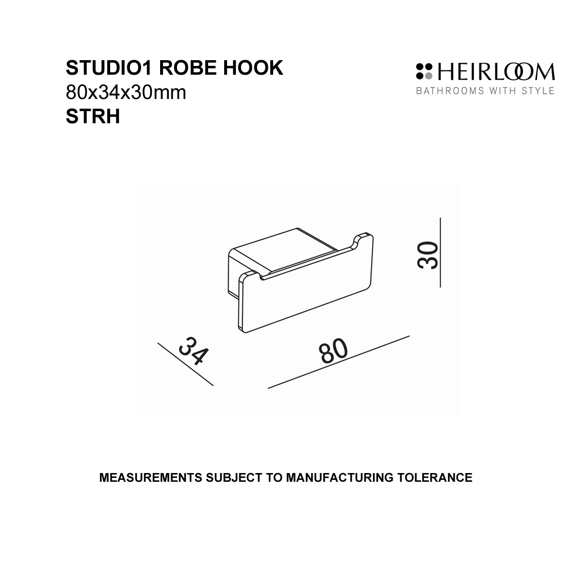 STUDIO 1 ROBE HOOK - Image 2