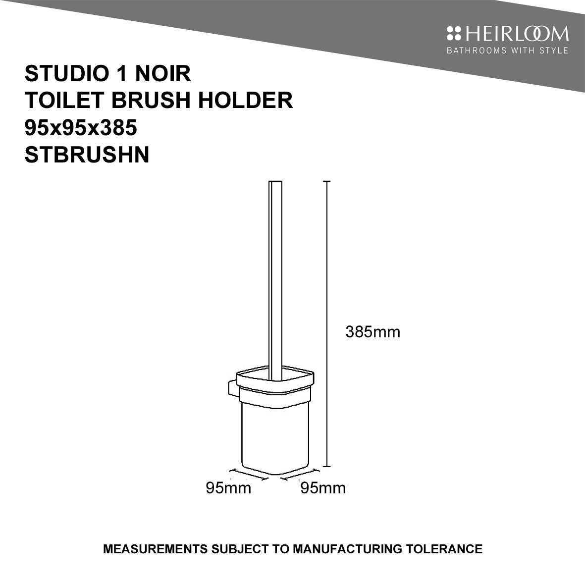 STUDIO 1 NOIR TOILET BRUSH - Image 2
