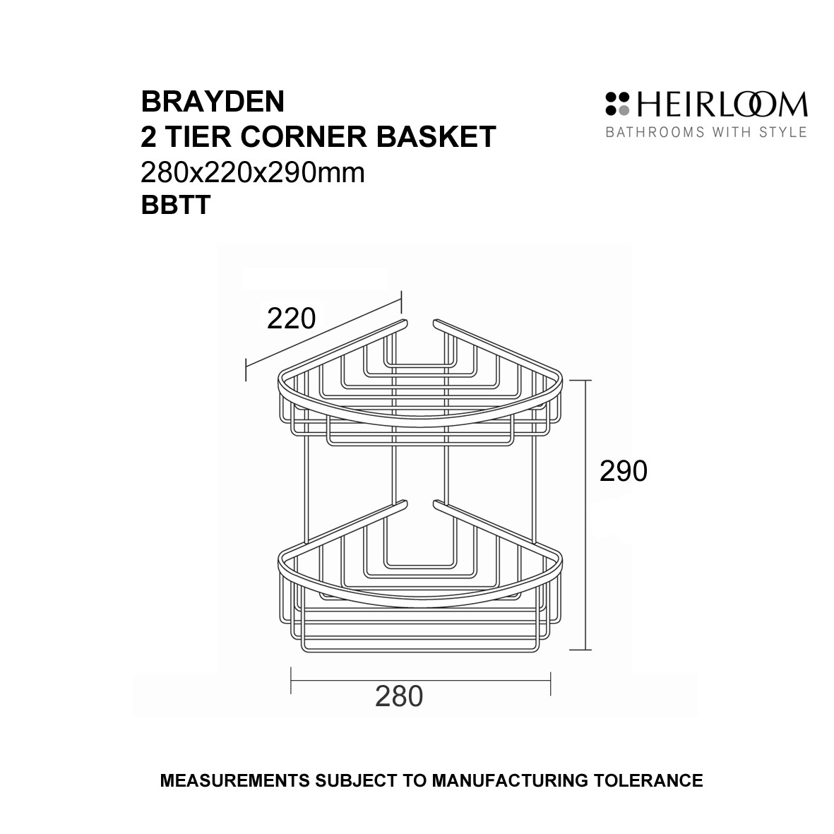 BRAYDEN 2 TIER BASKET - Image 2