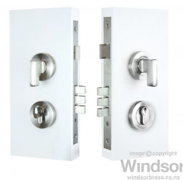 Mini Lever Entrance Lock Kit Round, 60mm