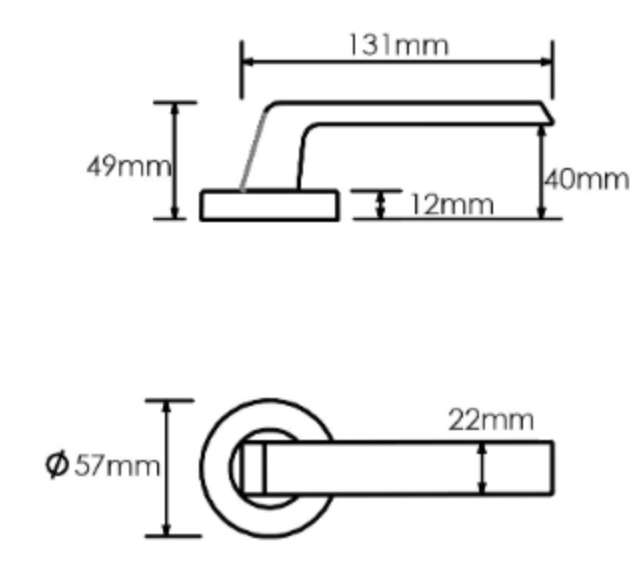 Schlage Form Series Kanso QuickFix 304 Solid Stainless Steel - Image 2