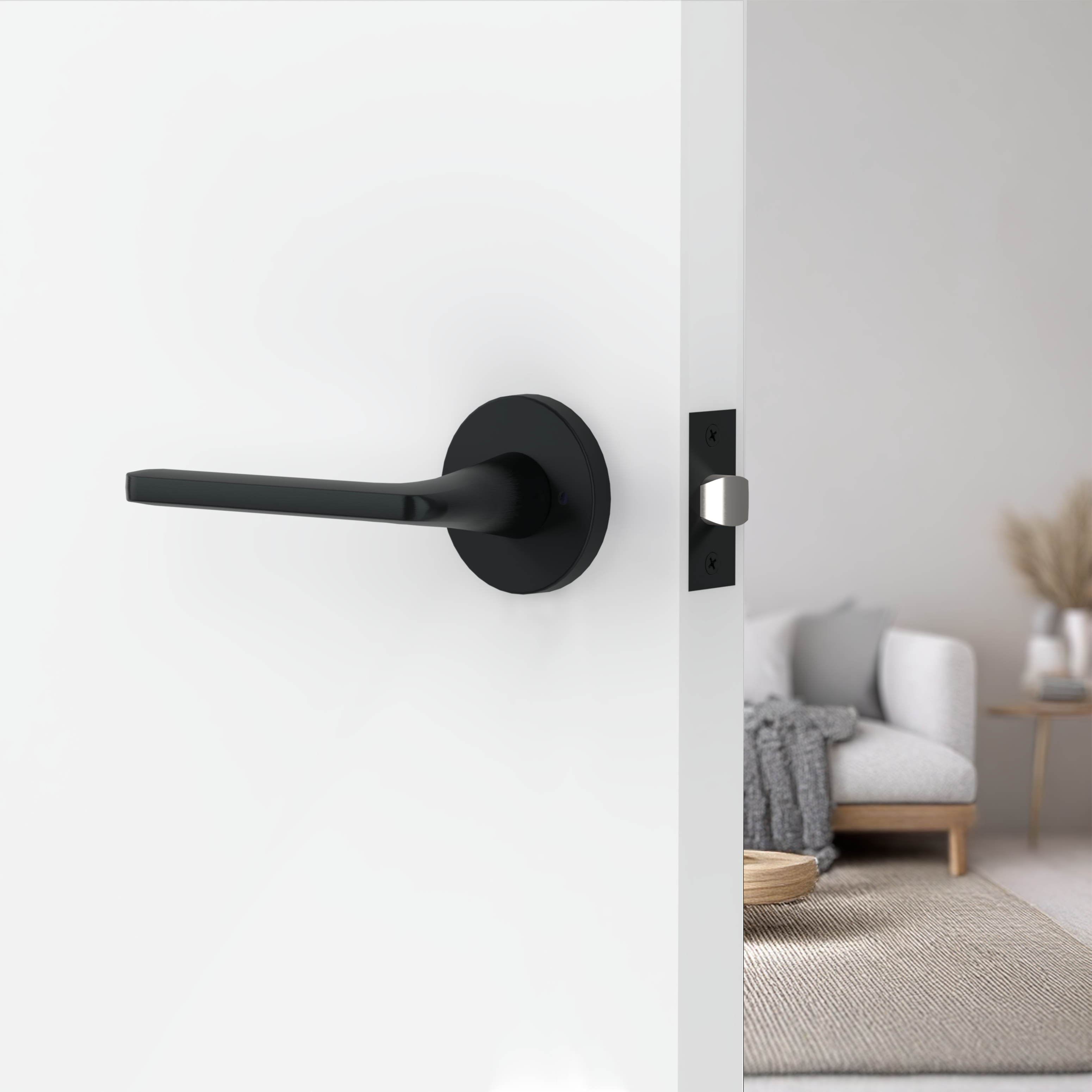 Loft Lever Handle In Matt Black - Image 2