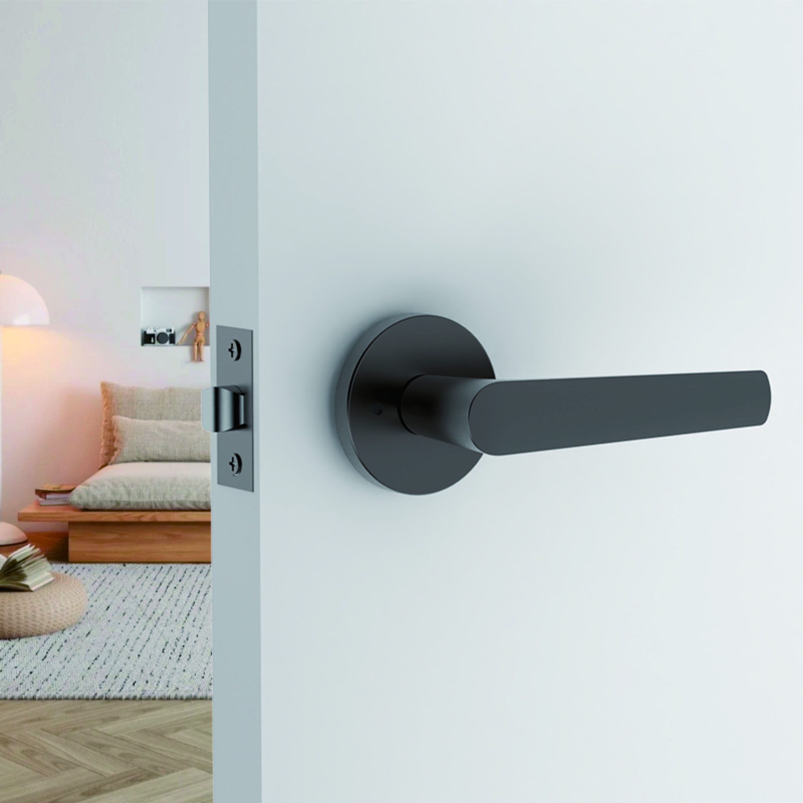Tui Lever Handle In Nickel Graphite - Image 2