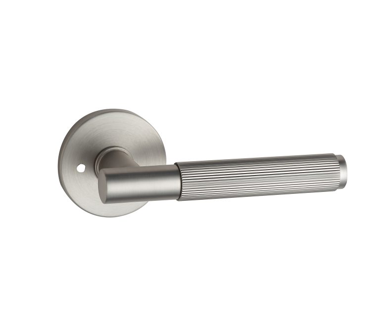 Round Low-Profile Rose in MBN finish with Linea Lever in FOUR different finishes