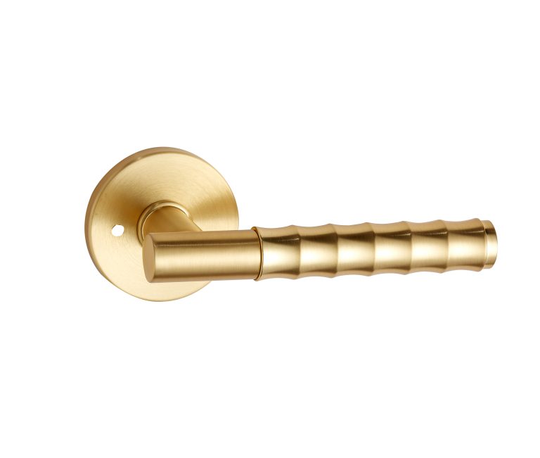 Round Low-Profile Rose in BB finish with Solido Lever in FOUR different finishes